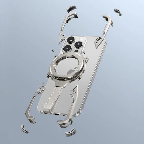 (Buy 1 Get 1) Tail Metal Case With Versatile Stand For iPhone