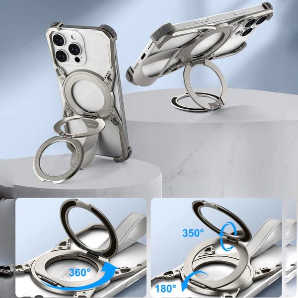 (Buy 1 Get 1) Tail Metal Case With Versatile Stand For iPhone