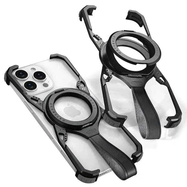 (Buy 1 Get 1) Tail Metal Case With Versatile Stand For iPhone