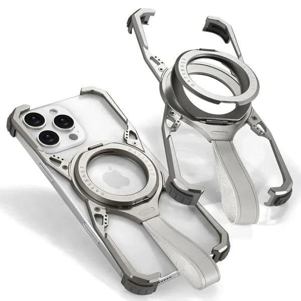 (Buy 1 Get 1) Tail Metal Case With Versatile Stand For iPhone