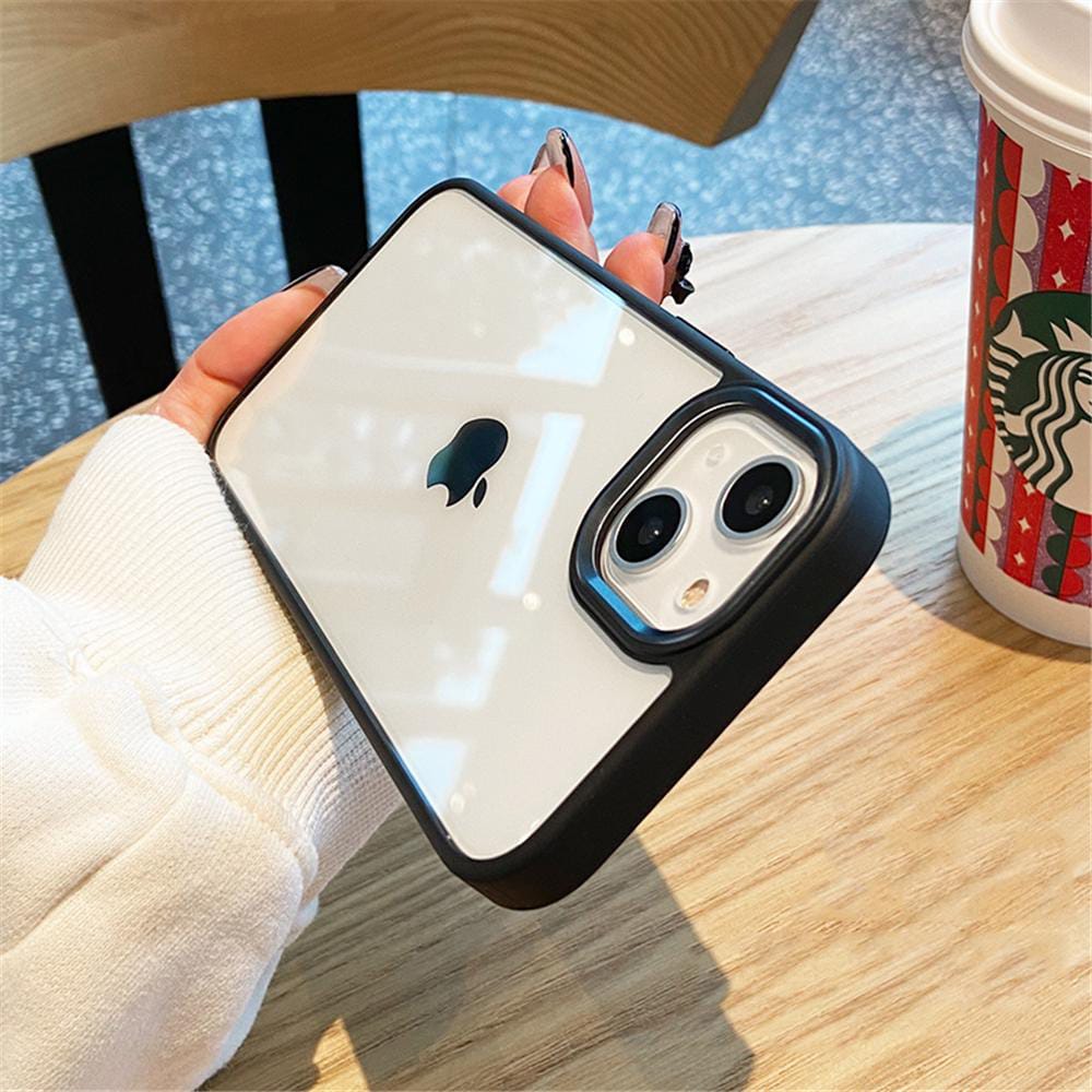 (Buy 1 Get 1) Metal Buttons Hybrid Case With Metal Lens Protection Case For iPhone