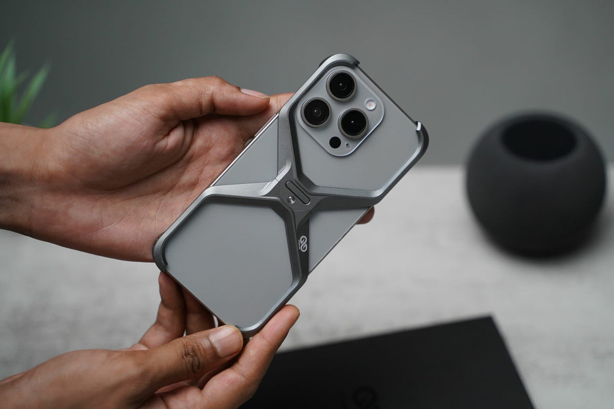 (Buy 1 Get 1) Anti-Fingerprint Titanium XBumper Metal Case for iPhone