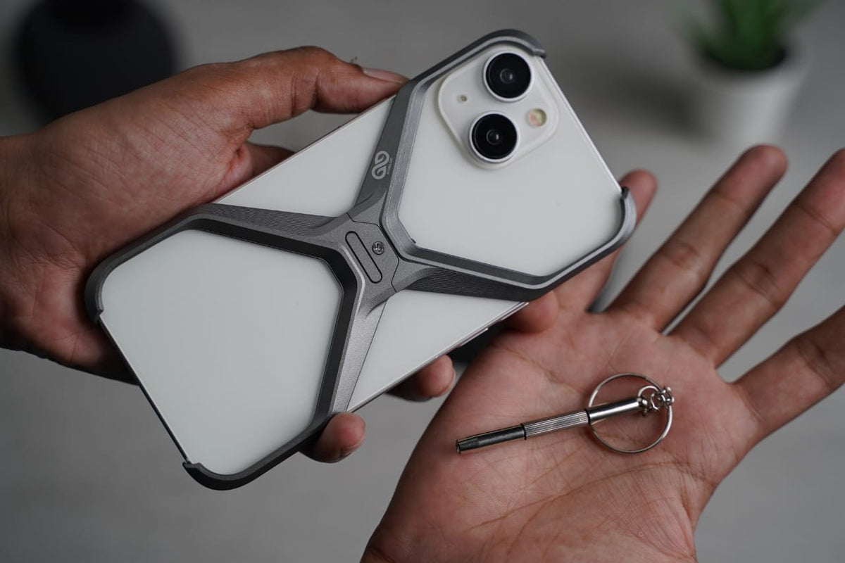 (Buy 1 Get 1) Anti-Fingerprint Titanium XBumper Metal Case for iPhone