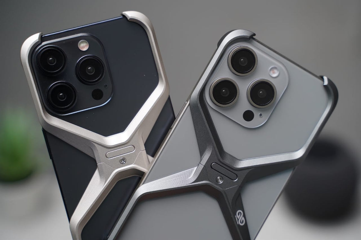 (Buy 1 Get 1) Anti-Fingerprint Titanium XBumper Metal Case for iPhone