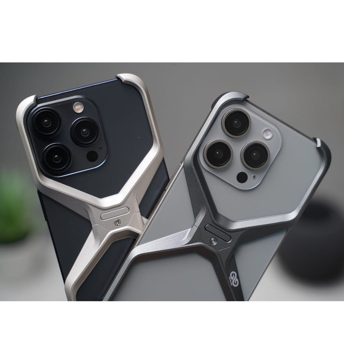 (Buy 1 Get 1) Anti-Fingerprint Titanium XBumper Metal Case for iPhone