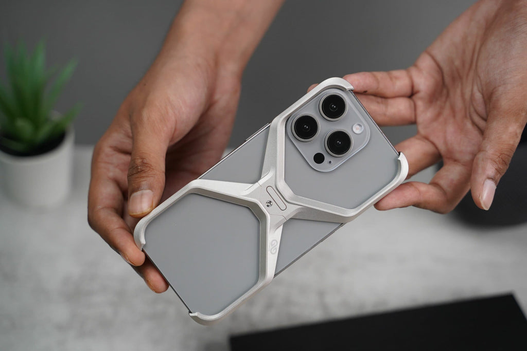 (Buy 1 Get 1) Anti-Fingerprint Titanium XBumper Metal Case for iPhone