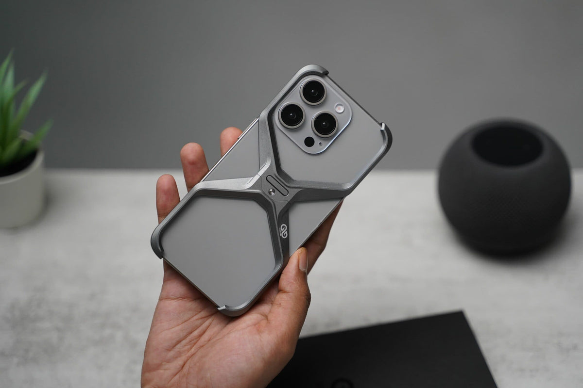 (Buy 1 Get 1) Anti-Fingerprint Titanium XBumper Metal Case for iPhone
