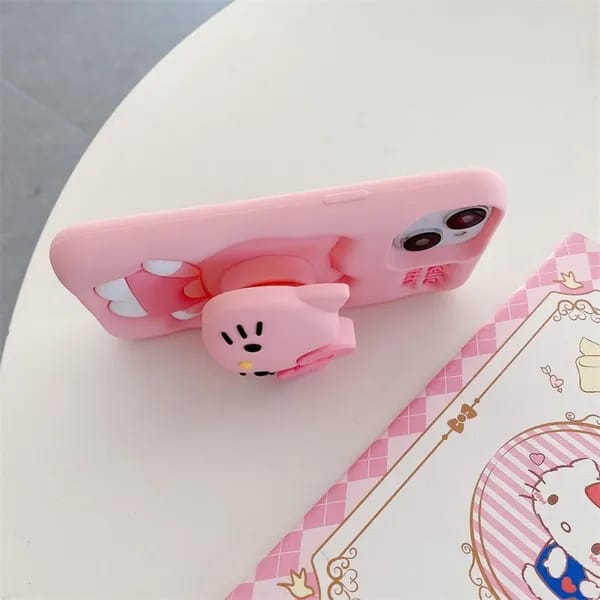 (Buy 1 Get 1) 3D Cartoon Hello Kitty Case Bow Cat Girly Kitty Doll Animal Back Case For iPhone