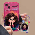 (Buy 1 Get 1) Cartoon Geek Girl Mirror iPhone Case