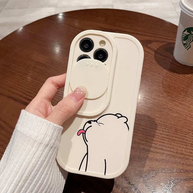 (Buy 1 Get 1) Silicone Bear Case For iPhone