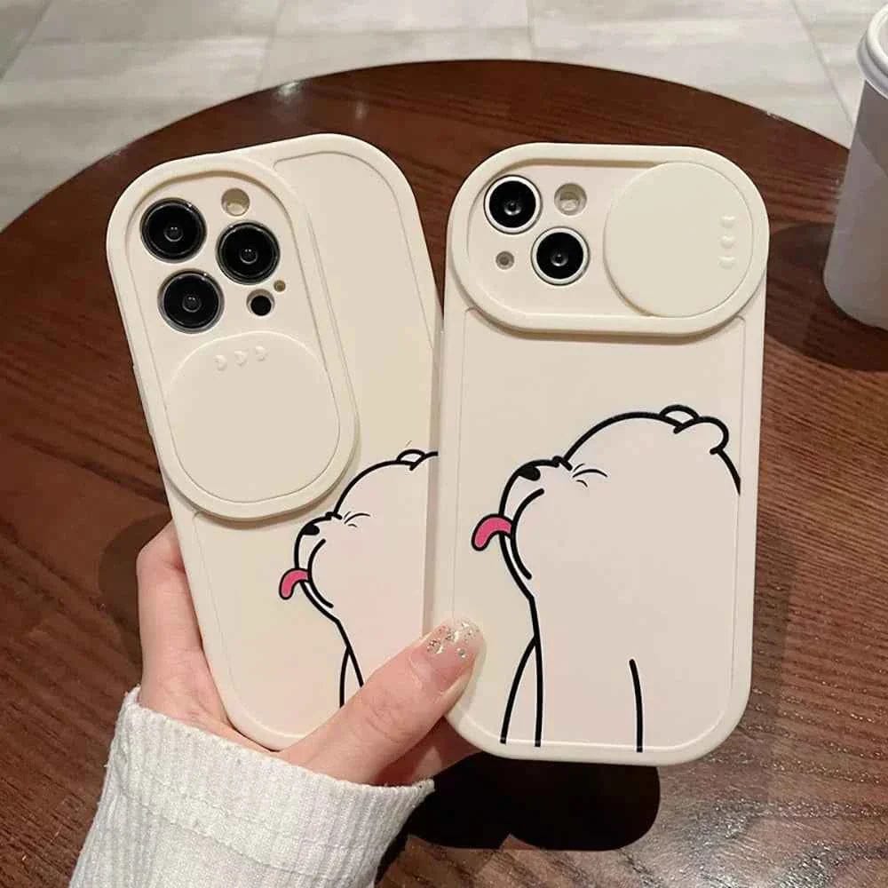 (Buy 1 Get 1) Silicone Bear Case For iPhone