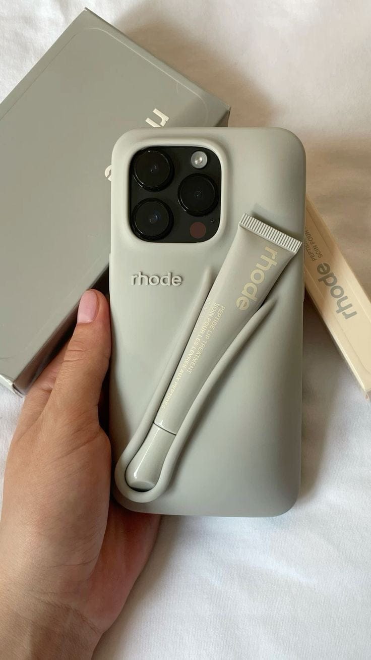 (Buy 1 Get 1) iPhone Premium Silicone Case with Built-In Lip Balm Slot