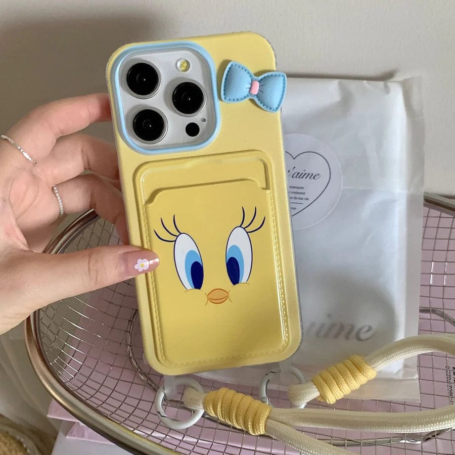 (Buy 1 Get 1) Tweety Card Holder Cute & Practical iPhone Cover