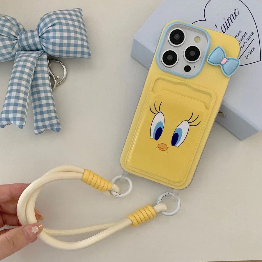 (Buy 1 Get 1) Tweety Card Holder Cute & Practical iPhone Cover
