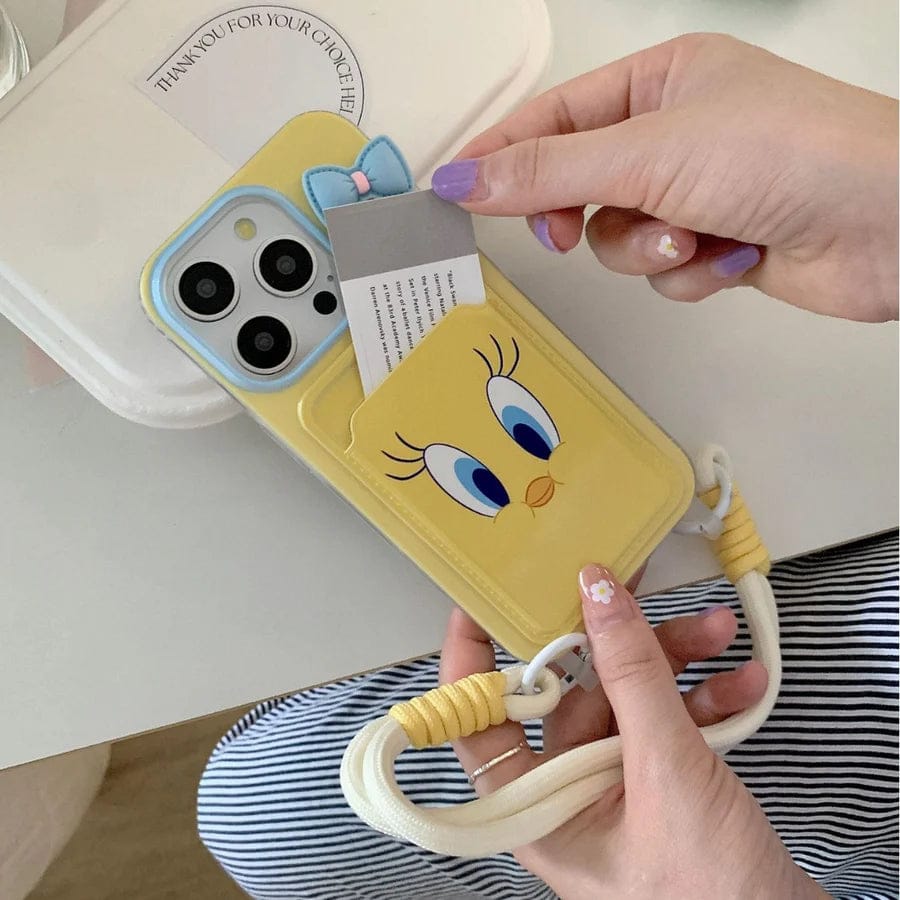 (Buy 1 Get 1) Tweety Card Holder Cute & Practical iPhone Cover