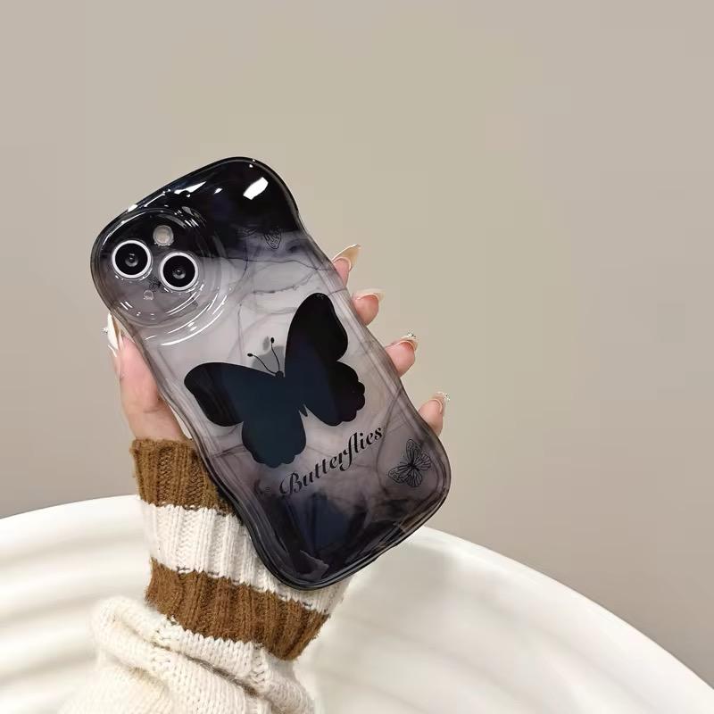 (Buy 1 Get 1) Black Butterfly Phone Case For iPhone