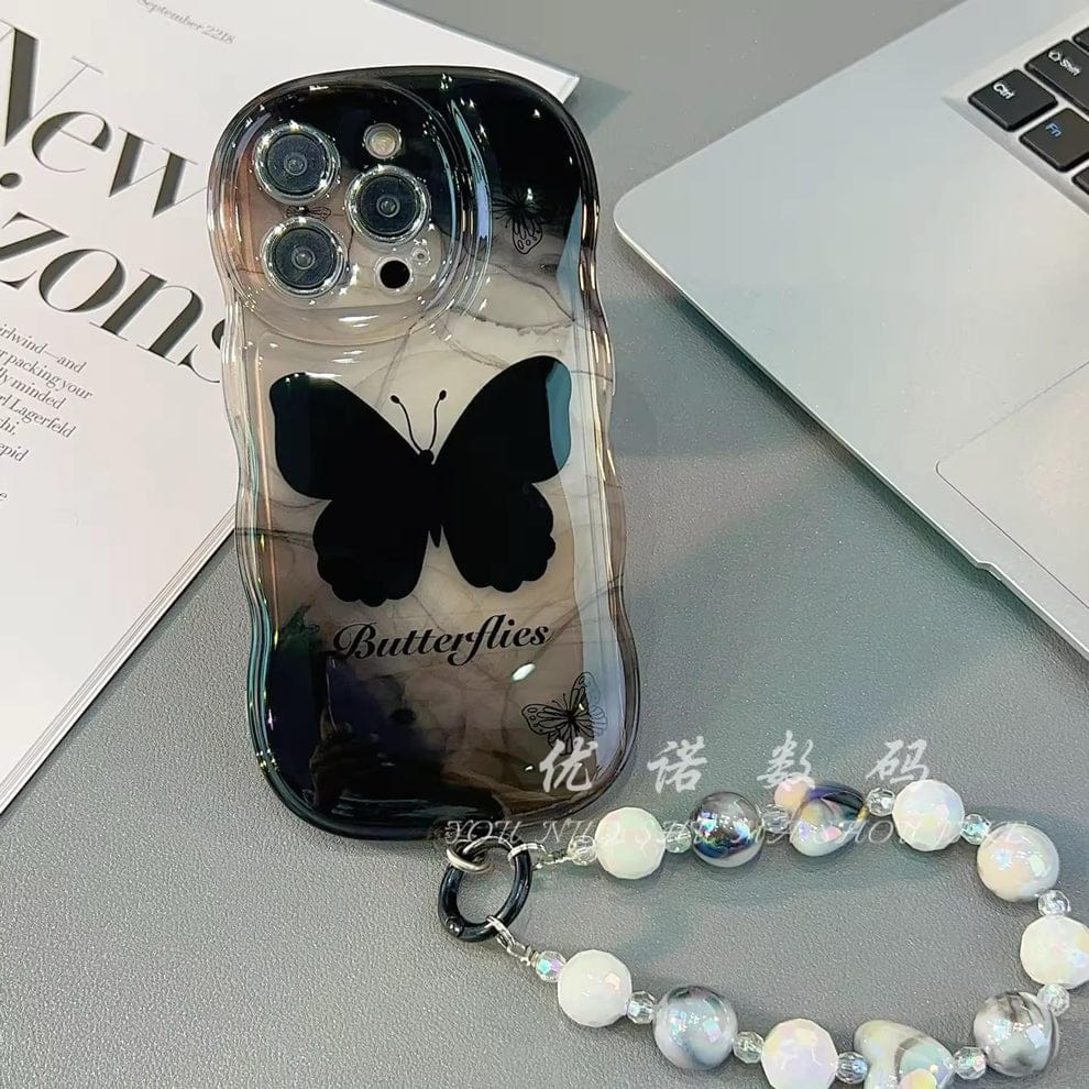 (Buy 1 Get 1) Black Butterfly Phone Case For iPhone
