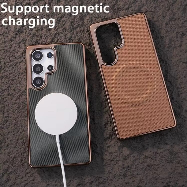 (Buy 1 Get 1) Golden Edge Prime Leather Case For Samsung