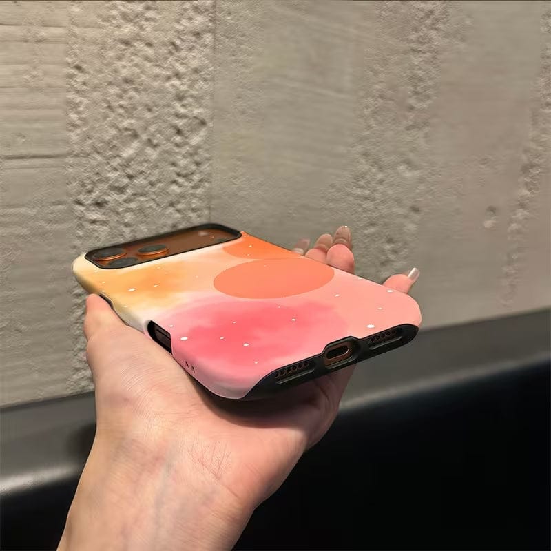 (Buy 1 Get 1) Peachy Dream Crystal Case For iPhone