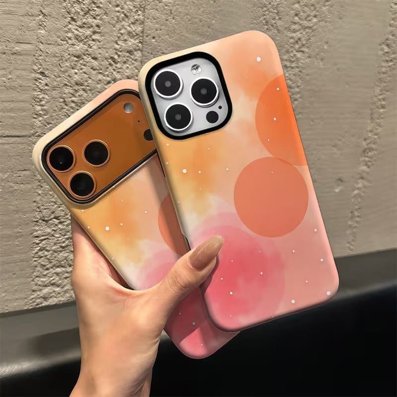 (Buy 1 Get 1) Peachy Dream Crystal Case For iPhone