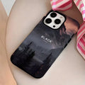 (Buy 1 Get 1) Fog Valley Crystal Midnight Black Case For iPhone