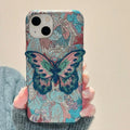 (Buy 1 Get 1) Butterfly Embroidery Luxe Case For iPhone