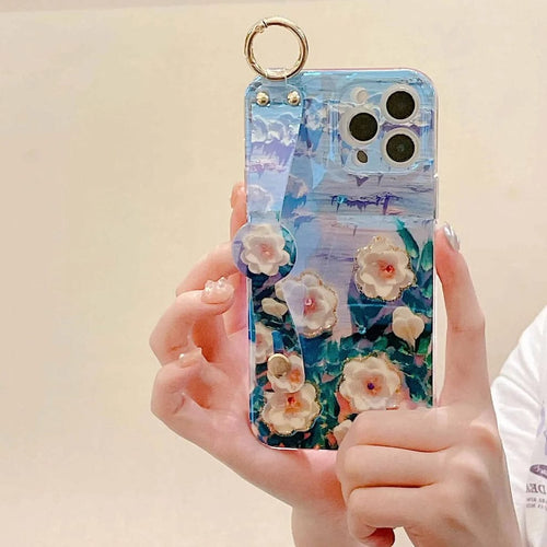 (Buy 1 Get 1) Blossom Grip Camellia Phone Holder Case For iPhone