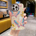 (Buy 1 Get 1) Butterfly Brilliance Blu-Ray Rhinestone Case For iPhone