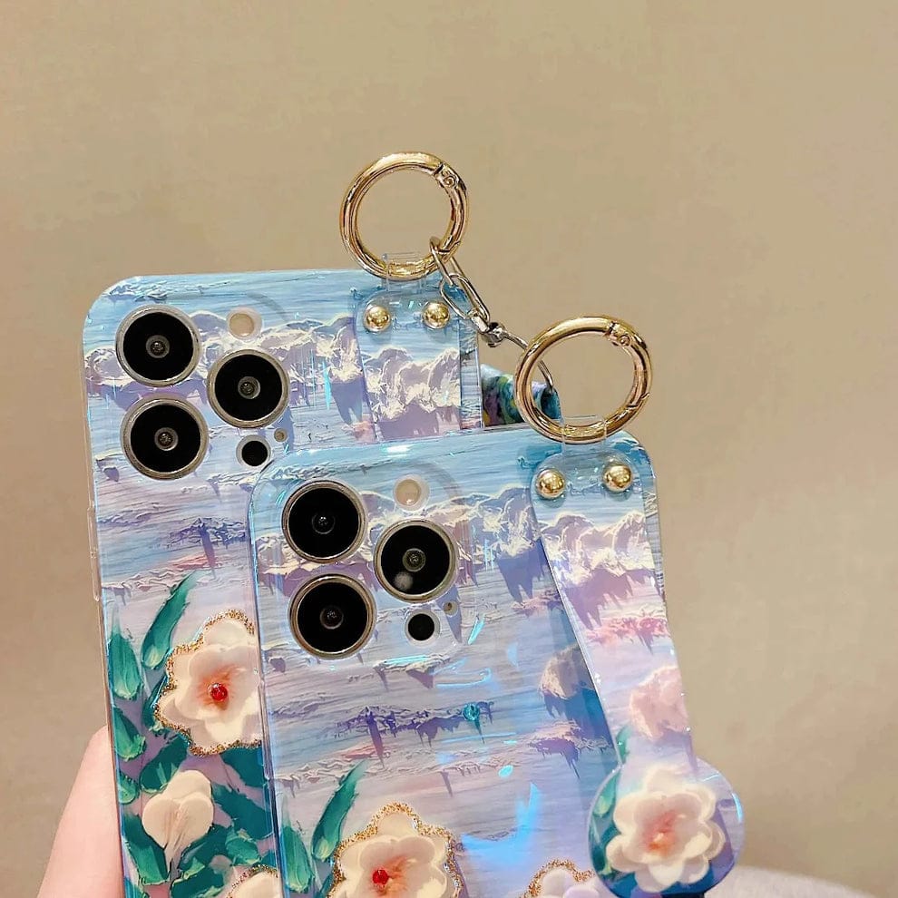 (Buy 1 Get 1) Blossom Grip Camellia Phone Holder Case For iPhone