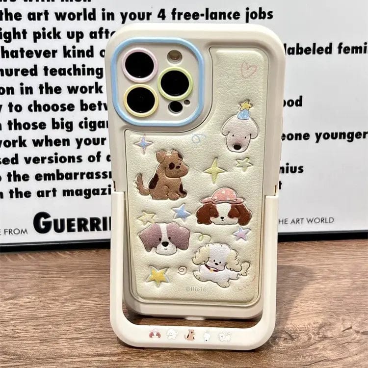 (Buy 1 Get 1) Astral Pup Invisible Stand Case For iPhone
