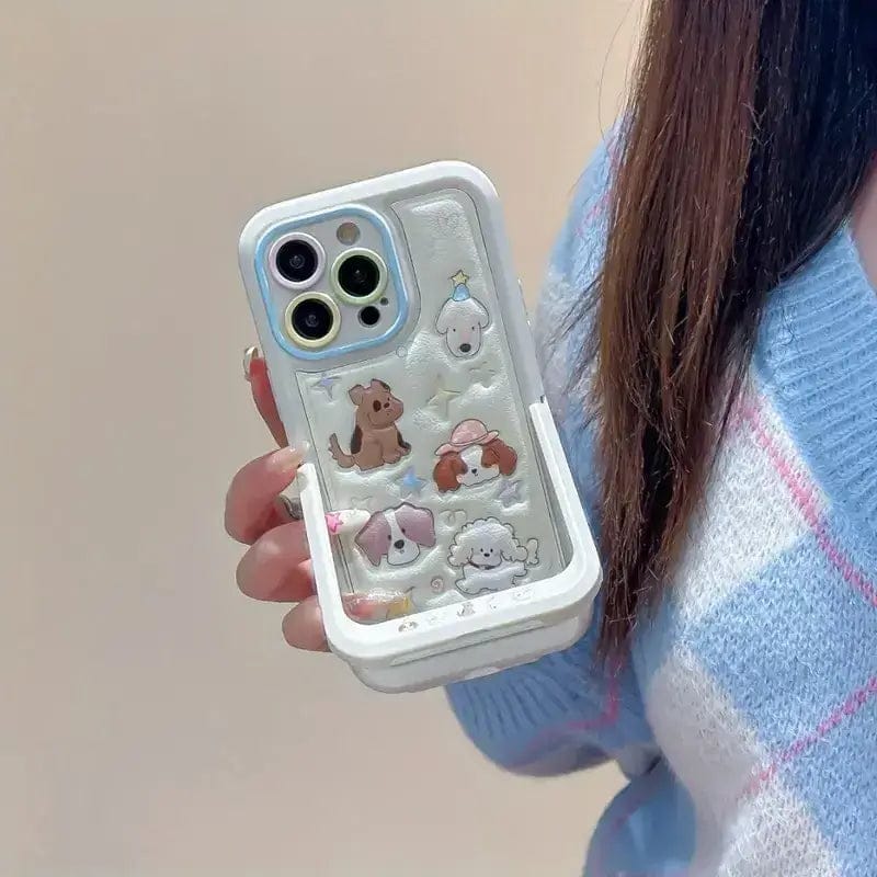(Buy 1 Get 1) Astral Pup Invisible Stand Case For iPhone