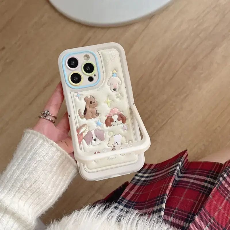 (Buy 1 Get 1) Astral Pup Invisible Stand Case For iPhone