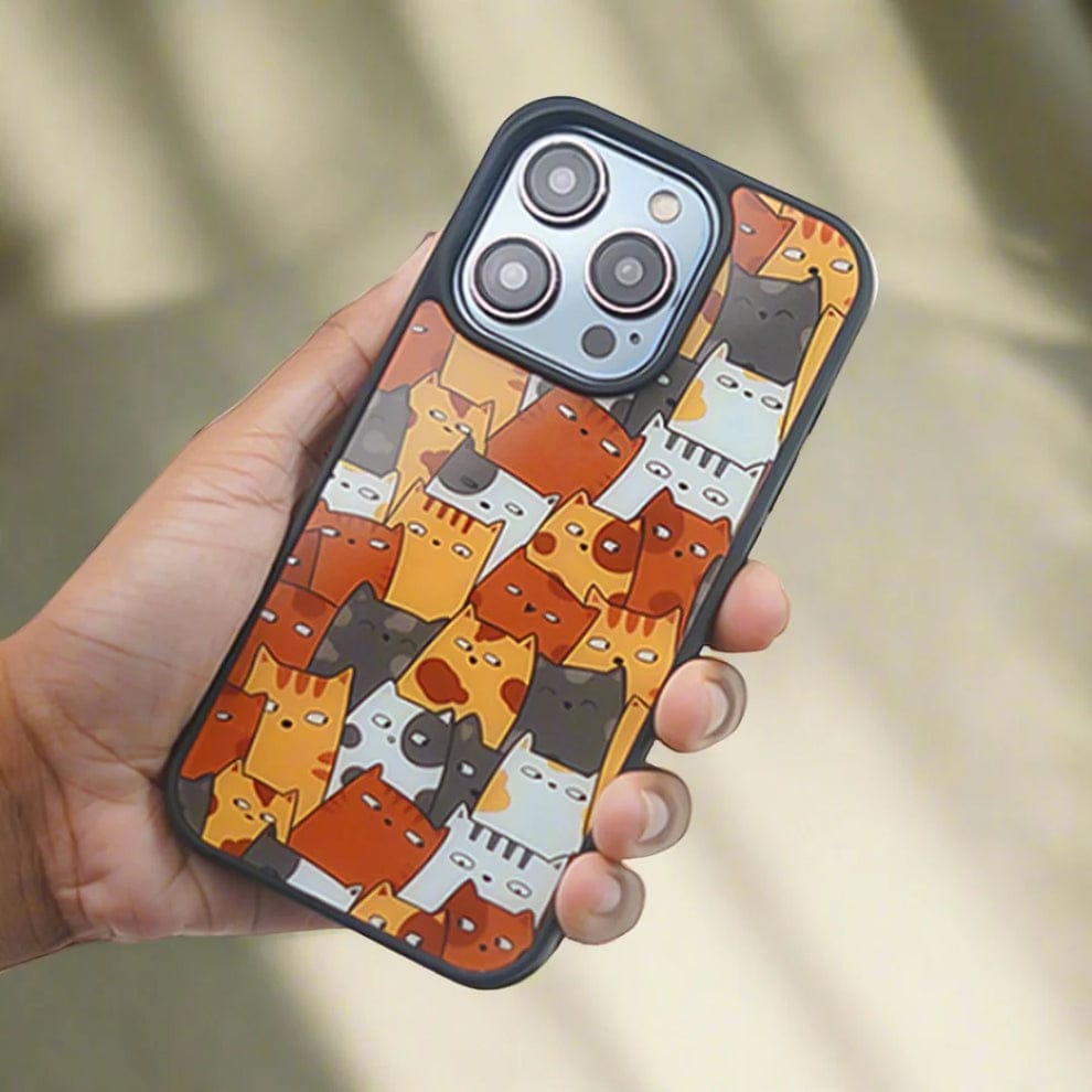(Buy 1 Get 1) Adorable Cute Cat Cluster Case For iPhone