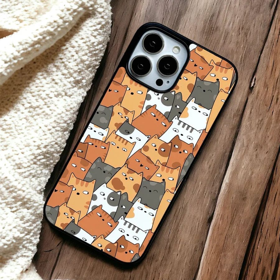 (Buy 1 Get 1) Adorable Cute Cat Cluster Case For iPhone