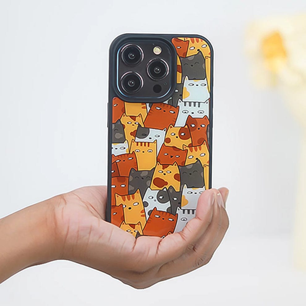 (Buy 1 Get 1) Adorable Cute Cat Cluster Case For iPhone