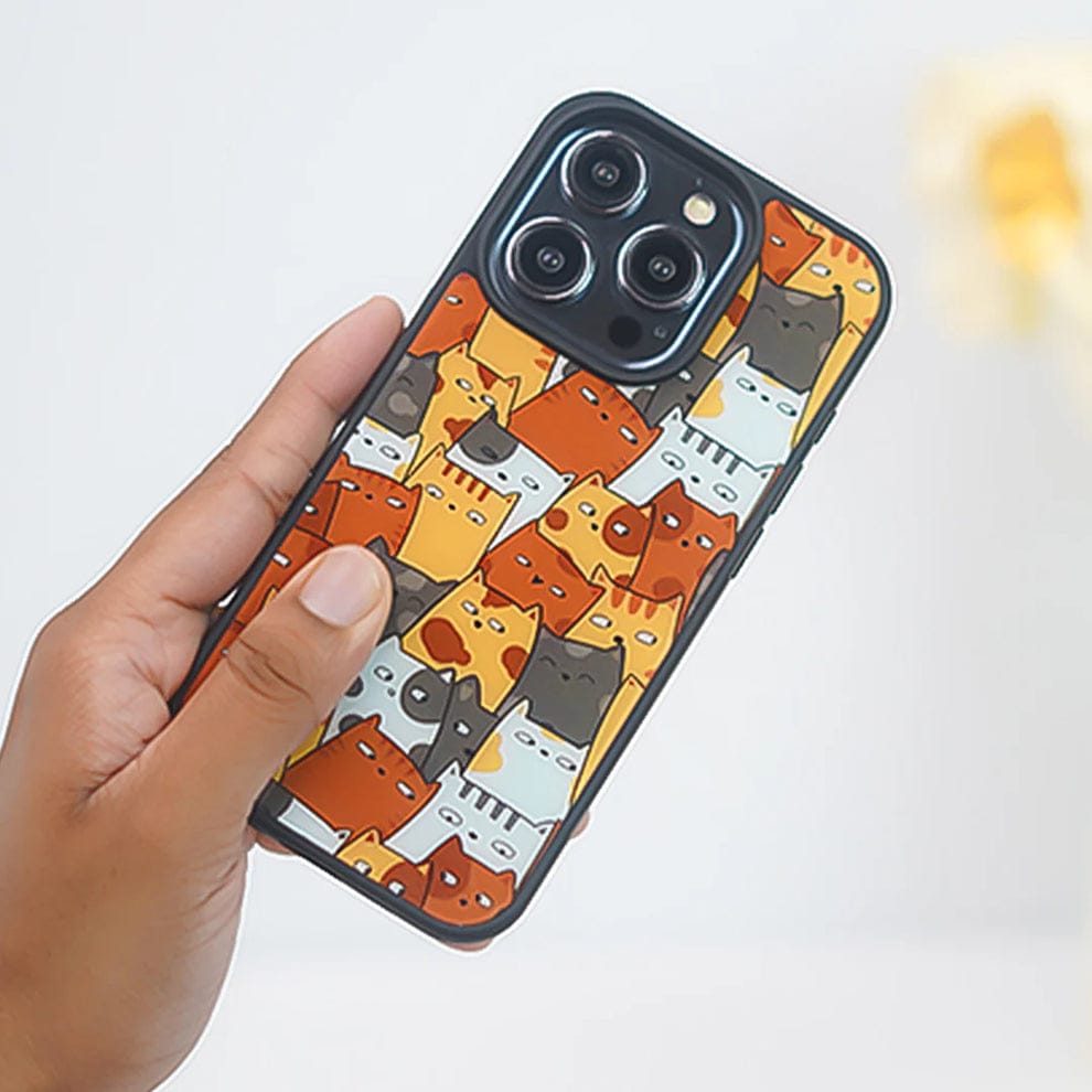 (Buy 1 Get 1) Adorable Cute Cat Cluster Case For iPhone