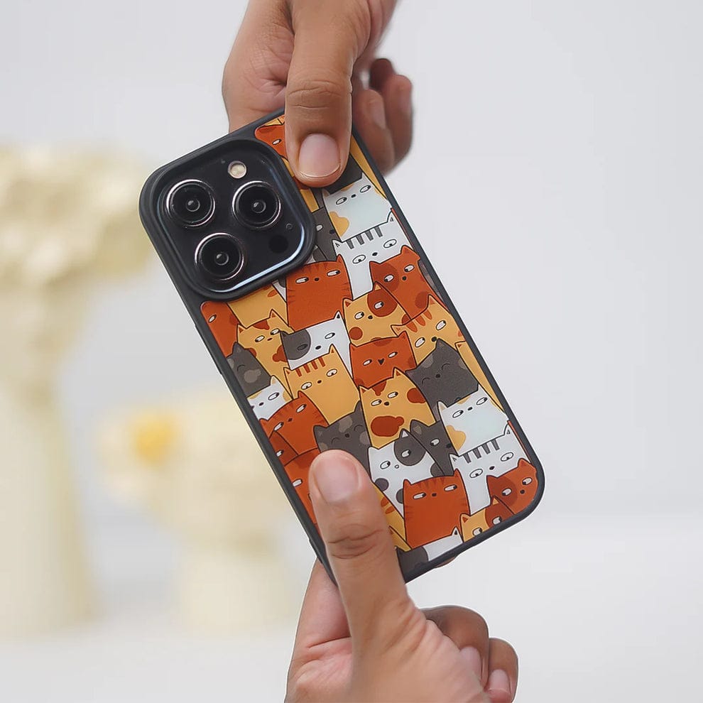 (Buy 1 Get 1) Adorable Cute Cat Cluster Case For iPhone