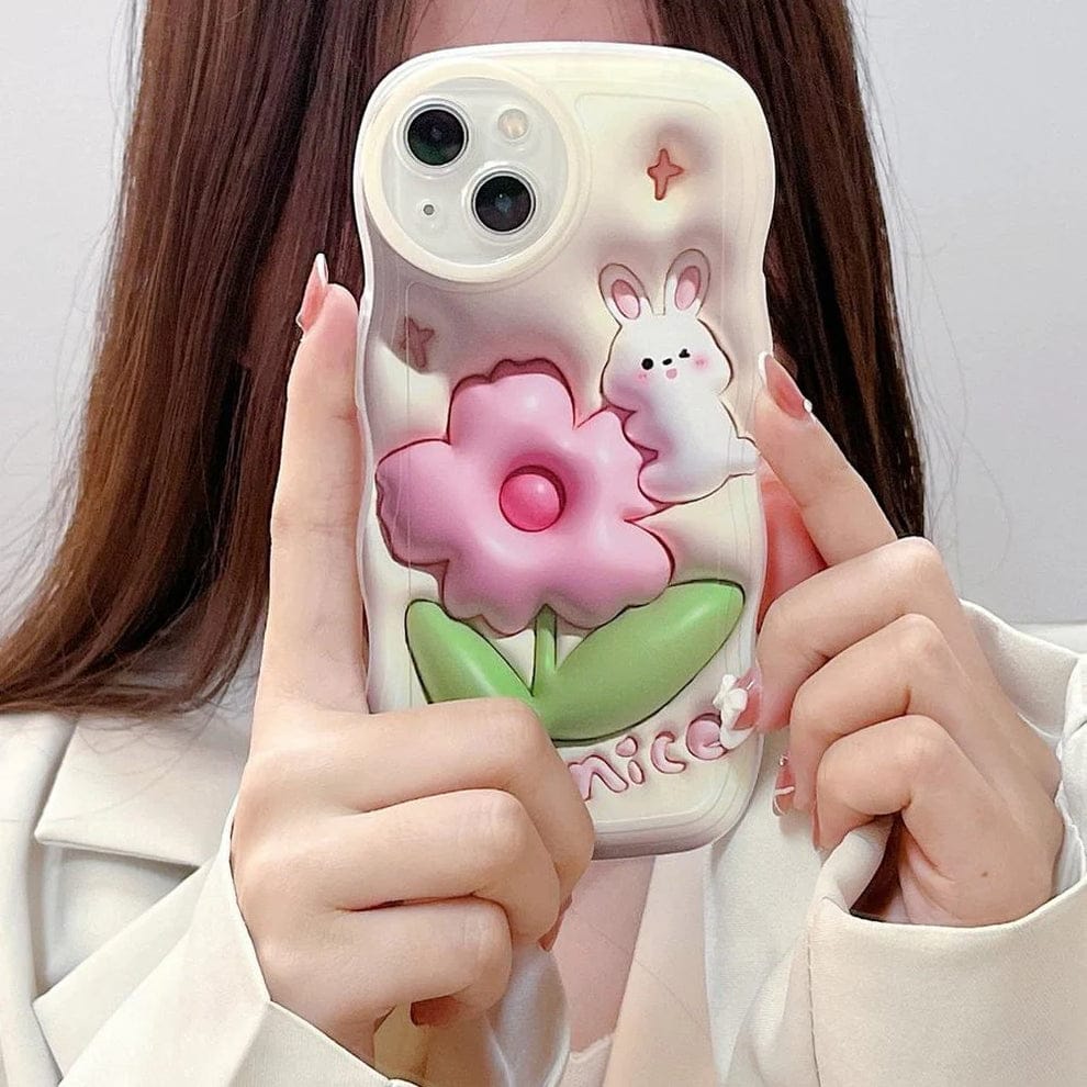 (Buy 1 Get 1) Adorable 3D Cute Bunny Case For iPhone