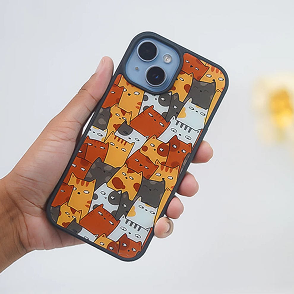 (Buy 1 Get 1) Adorable Cute Cat Cluster Case For iPhone