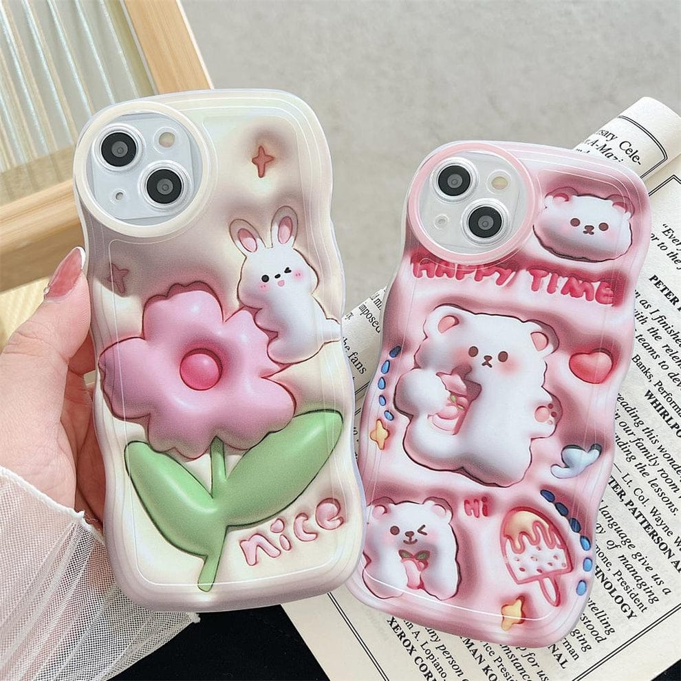 (Buy 1 Get 1) Adorable 3D Cute Bunny Case For iPhone