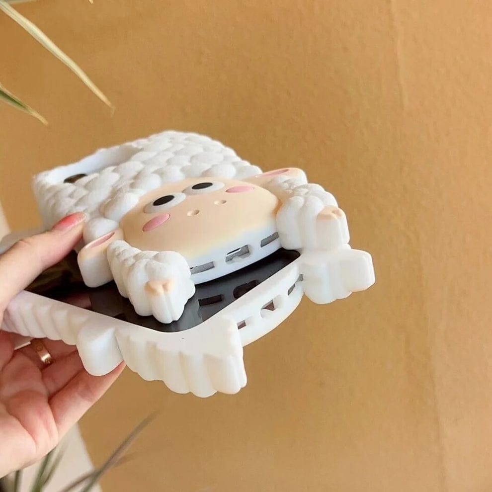 (Buy 1 Get 1) 3D Cartoon Woolly Wonder Sheep Case For iPhone