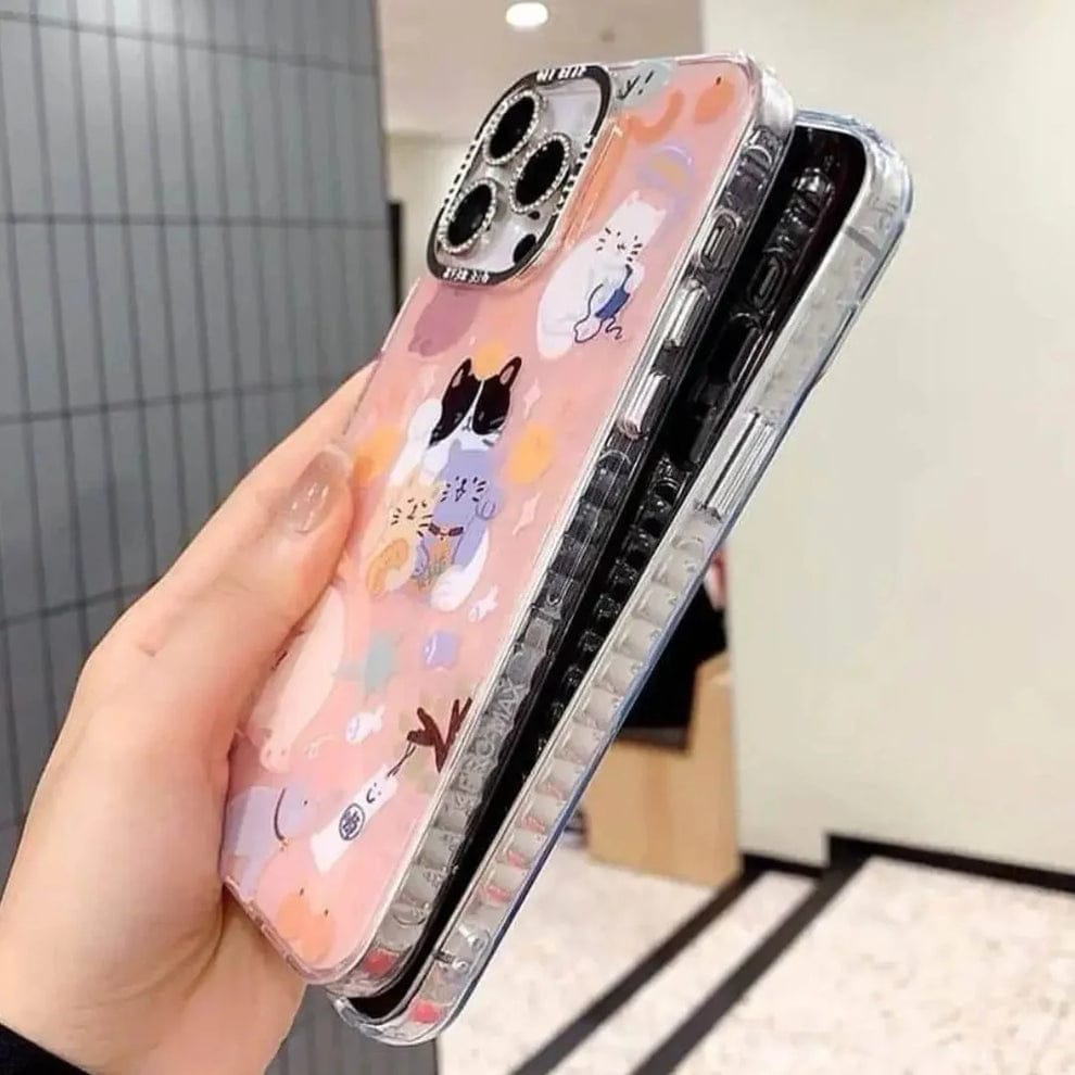 (Buy 1 Get 1) Cute Animal Pattern Shield Case For iPhone