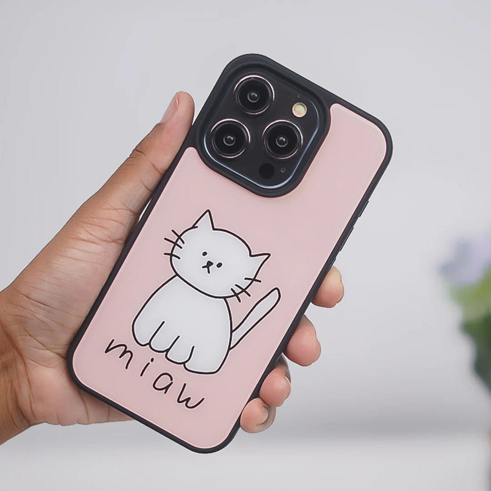 (Buy 1 Get 1) Cuddly Feline Cat Design Case For iPhone