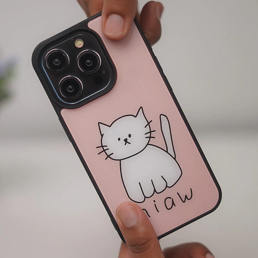 (Buy 1 Get 1) Cuddly Feline Cat Design Case For iPhone