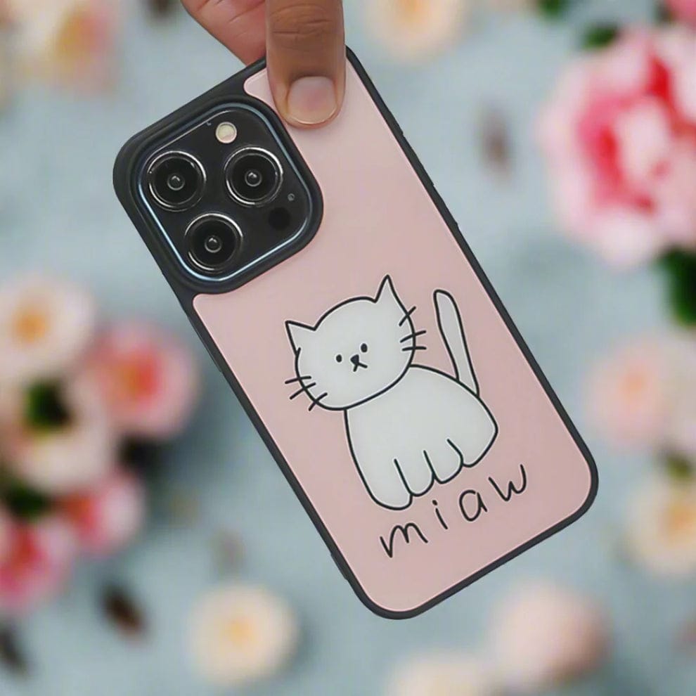 (Buy 1 Get 1) Cuddly Feline Cat Design Case For iPhone
