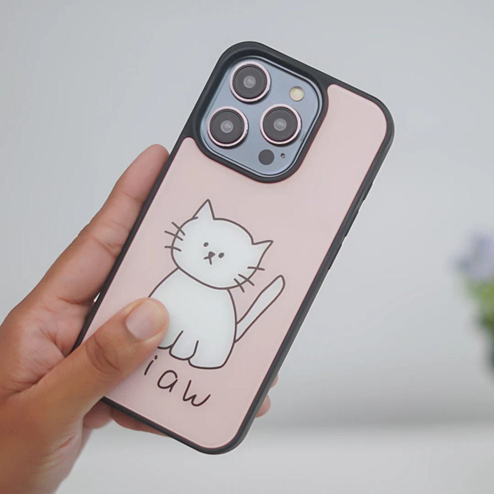(Buy 1 Get 1) Cuddly Feline Cat Design Case For iPhone