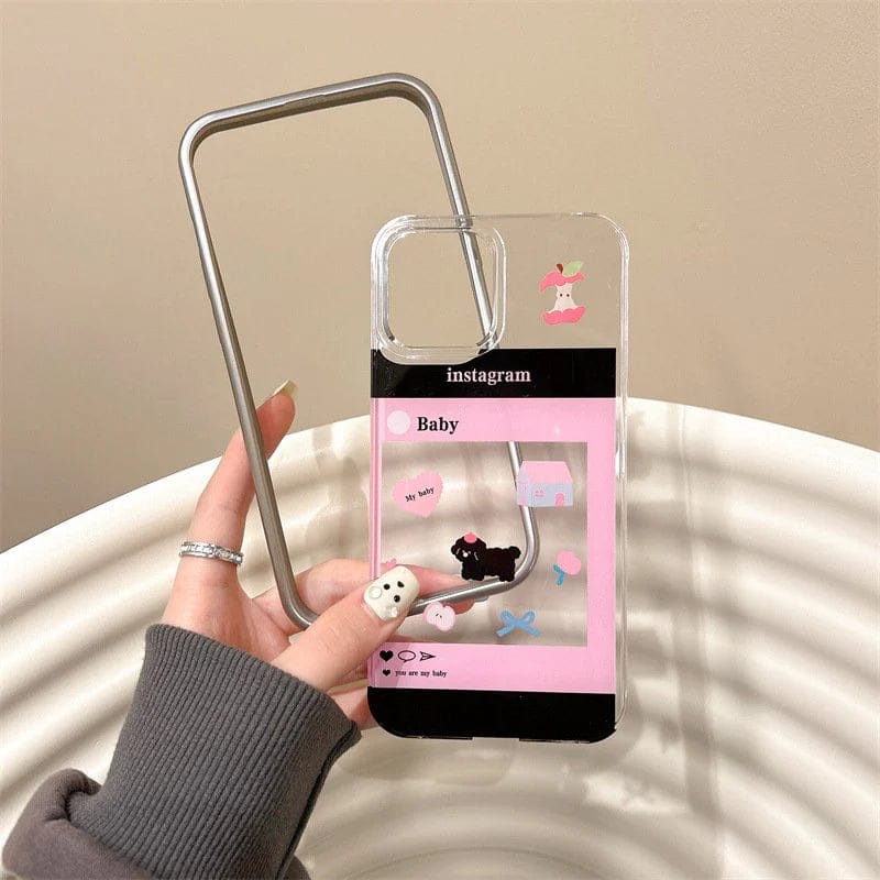 (Buy 1 Get 1) Charming Insta Feed Cute Puppy Case For iPhone