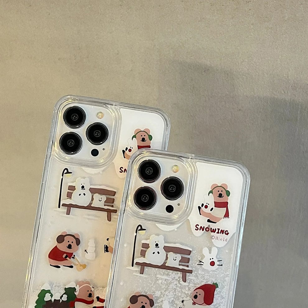 (Buy 1 Get 1) Cartoon Snow Burst Fantasy Case For iPhone