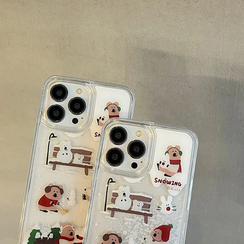 (Buy 1 Get 1) Cartoon Snow Burst Fantasy Case For iPhone