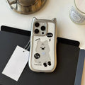 (Buy 1 Get 1) Whimsical Silver Plated Puppy Ears Case For iPhone